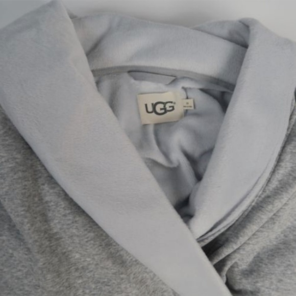 UGG Plus Size Blanche Fleece Robe SEAL HEATHER 3X - Picture 3 of 6